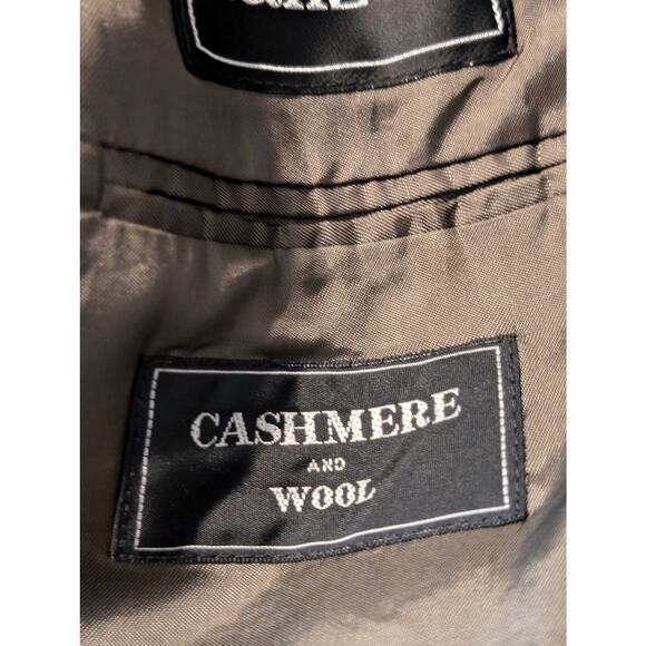 Lanzetti Army Green Cashmere & Wool Blend Lined Men's Sports Coat Size 42R - Picture 6 of 10